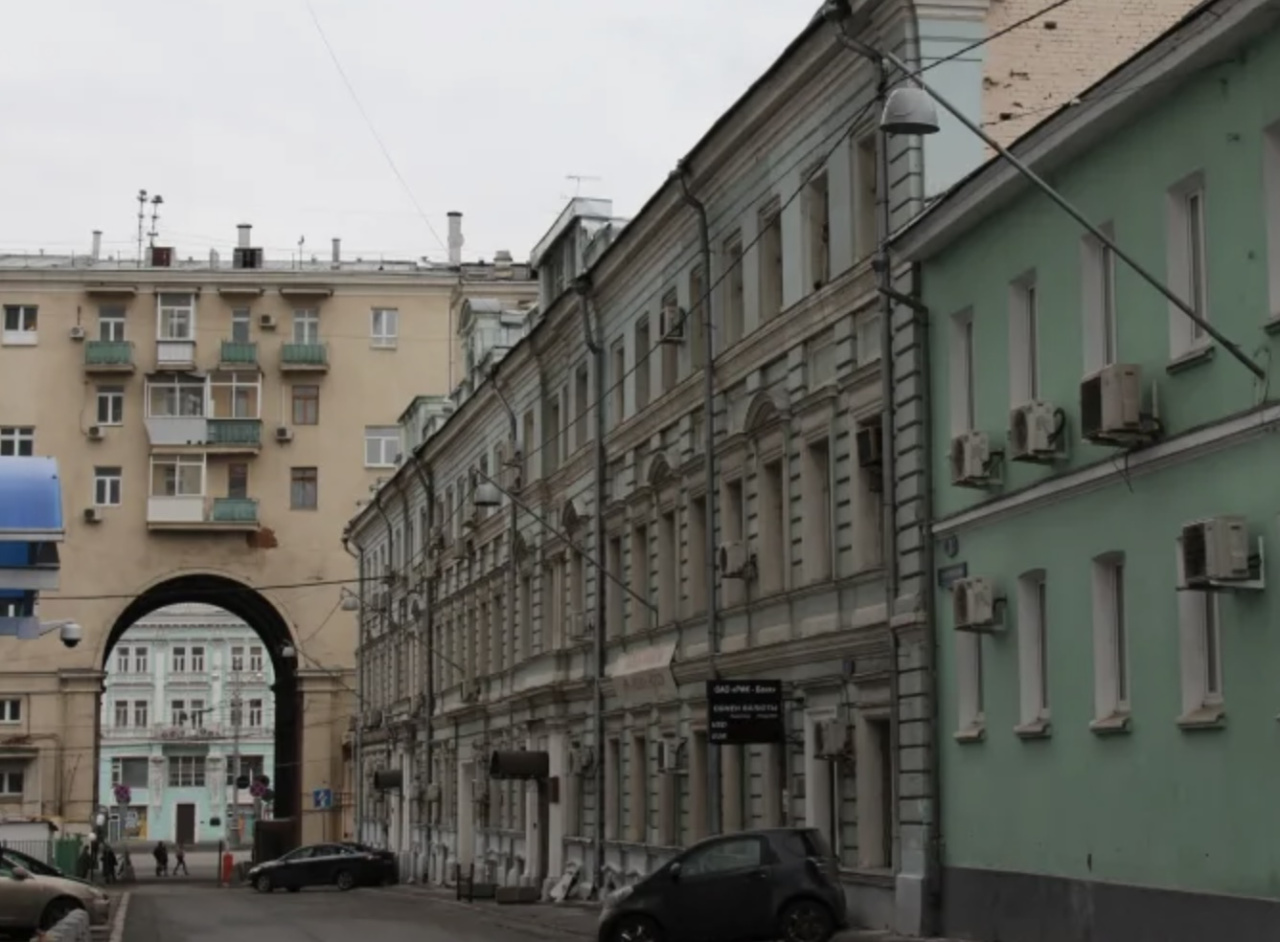 фасад дома, здание по адресу г Москва, Георгиевский пер, д 2